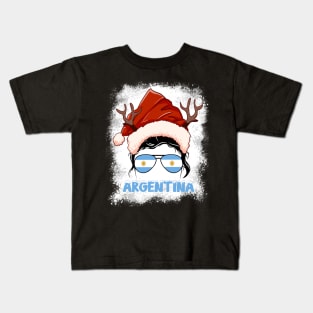 Argentina girl, Argentine Christmas gift , Regalo Navidad Argentina Kids T-Shirt